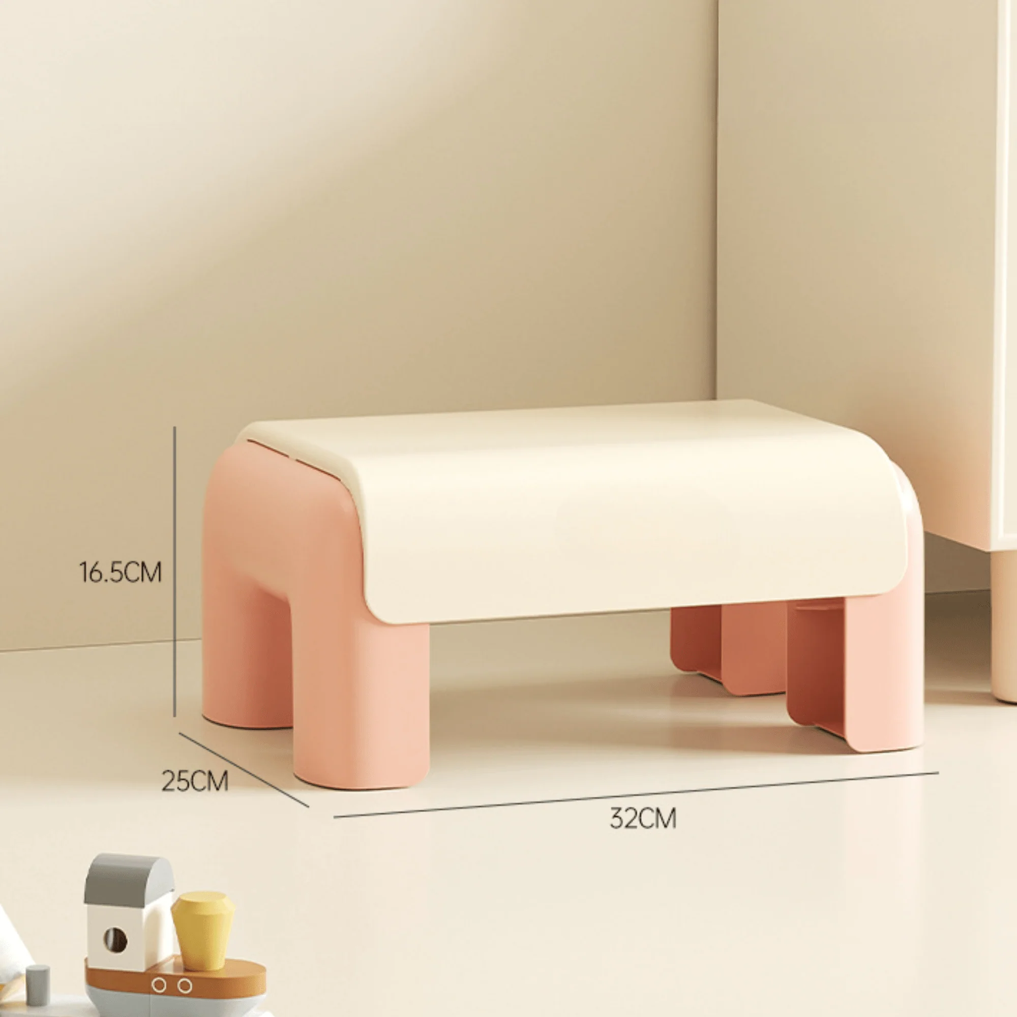 Multi-Purpose Non-Slip Plastic Stool Home Use (32cm) - Image 7