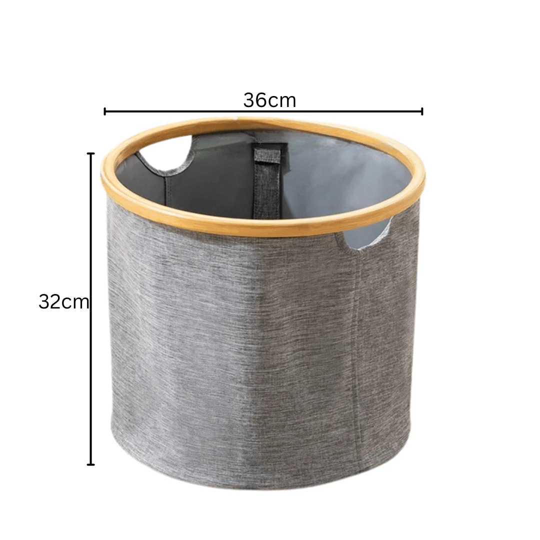 Multi-Purpose Oxford Cloth Foldable Storage Organizer Basket (Grey) - Image 6