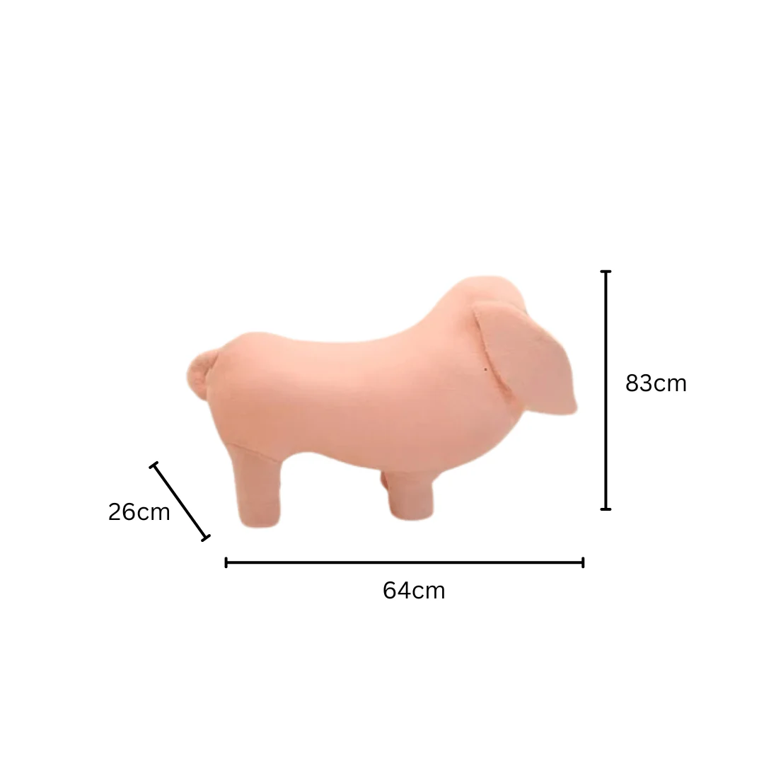 Multi-Purpose Pig Stool Soft Plush Chair (60cm) - Image 7