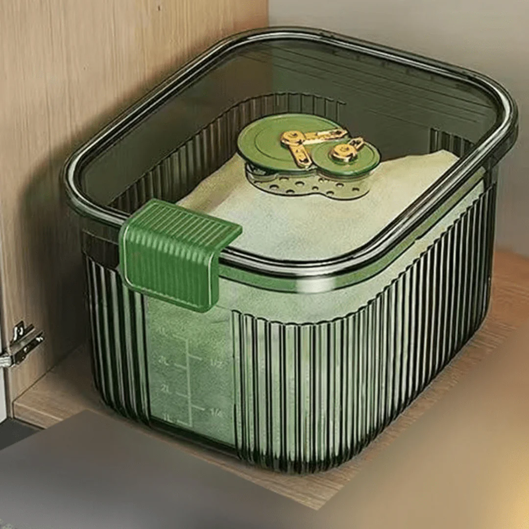 Multi-Purpose Plastic Airtight Food Storage Container With Lid(5Kg) - Image 2