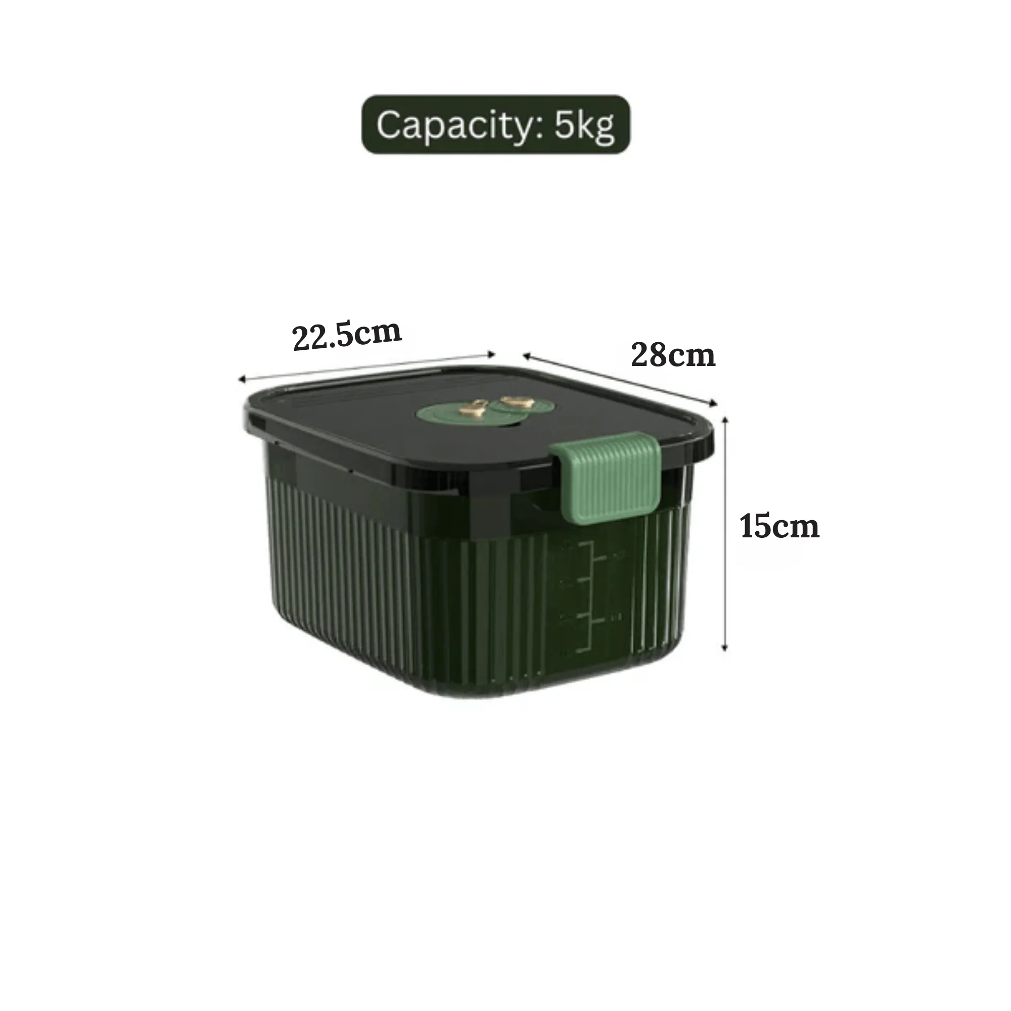 Multi-Purpose Plastic Airtight Food Storage Container With Lid(5Kg) - Image 5
