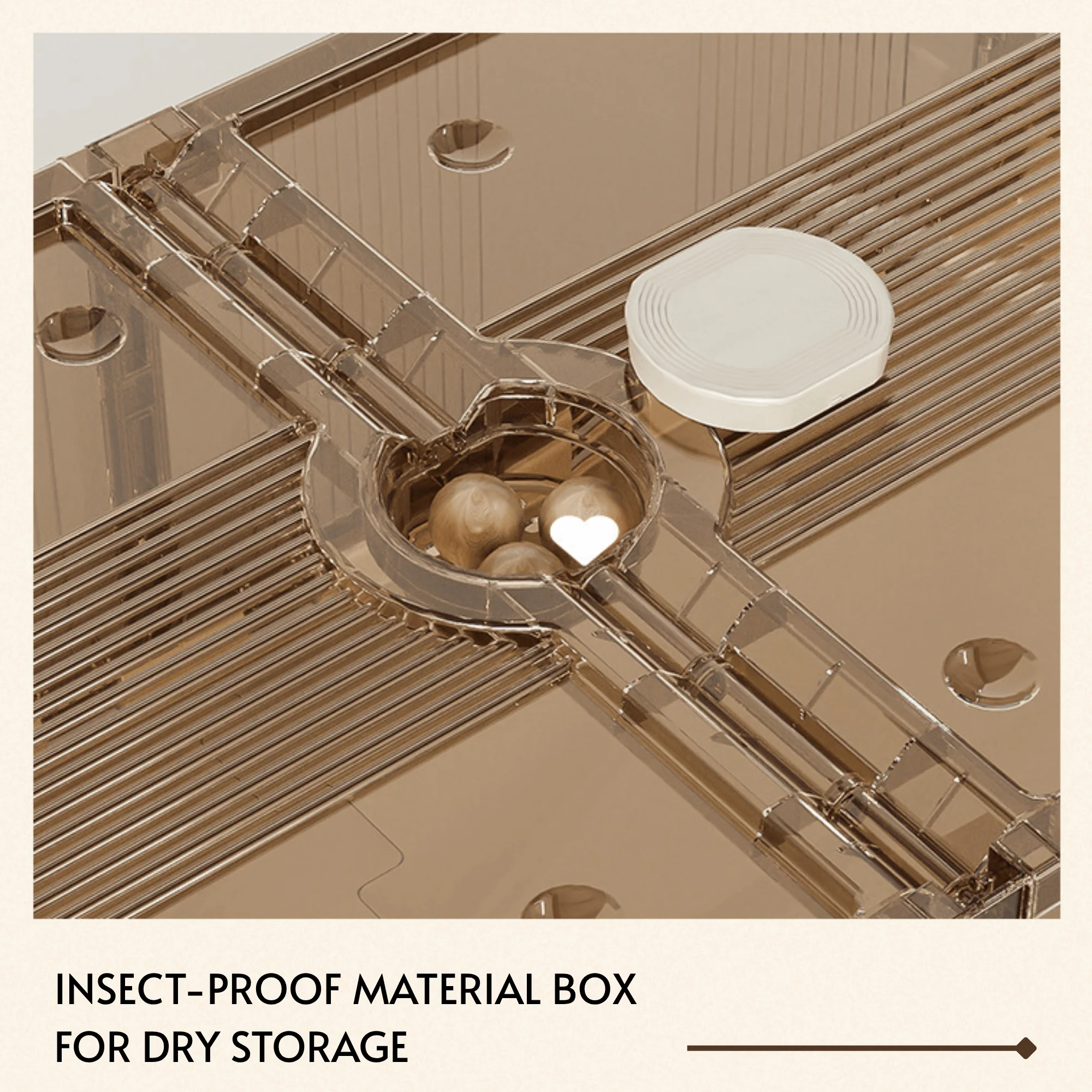 Multi-Purpose Plastic Foldable Underbed Storage Box with Wheels - Image 6