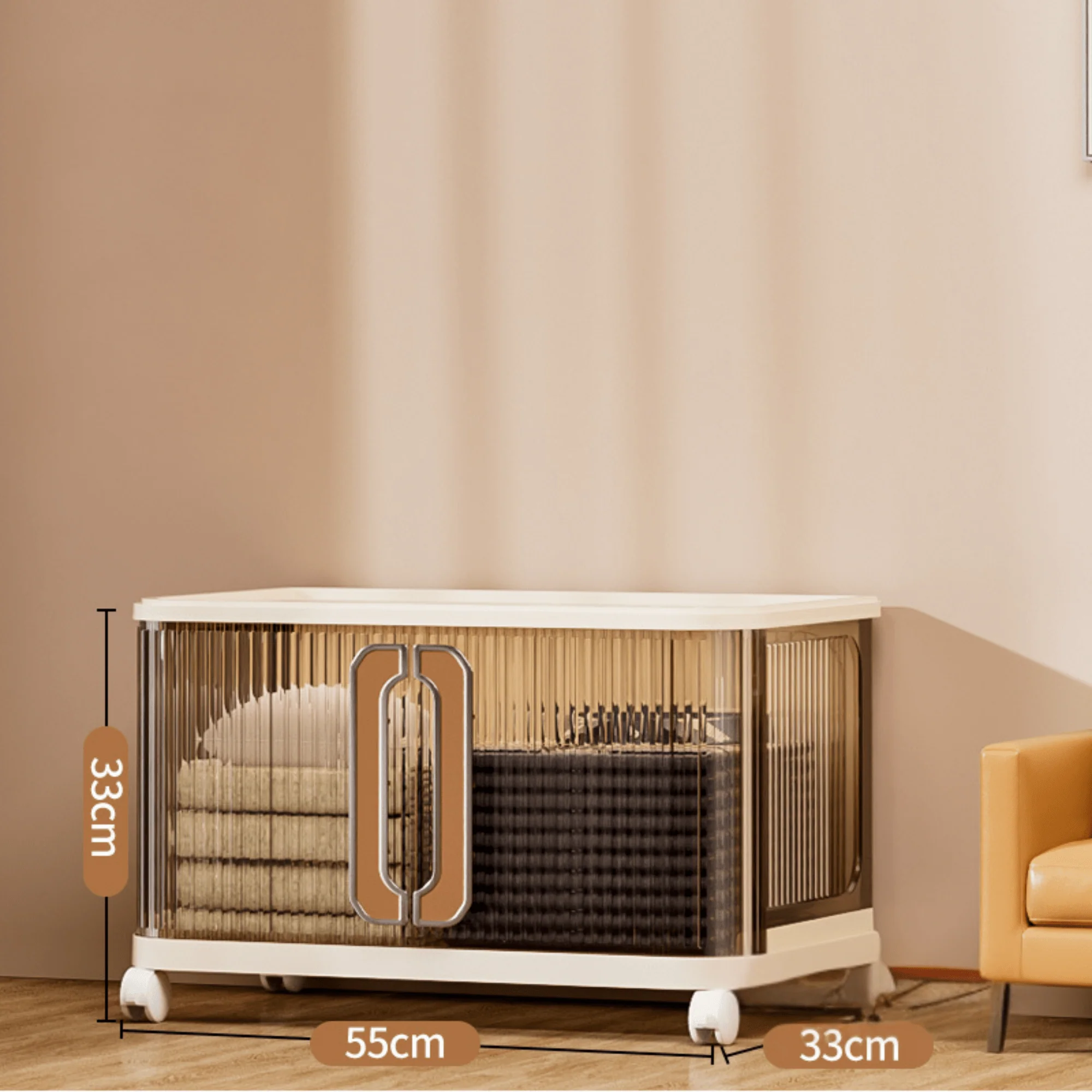 Multi-Purpose Plastic Large-Capacity Foldable Storage Cabinet with Double Doors - Image 7