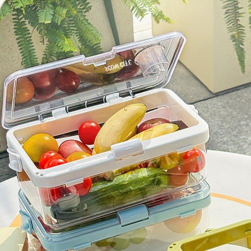 Multi-Purpose Portable Leak-Proof Sealing Crisper Box with Ice Crystals (White Mapal) - Image 4