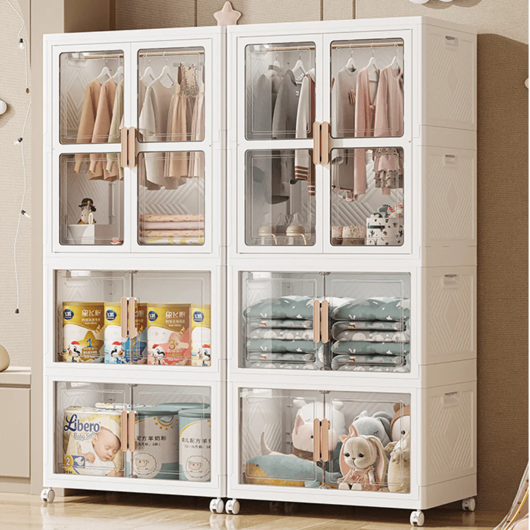 Multi-Purpose Portable Storage Cabinet with Wheels (70cm) - Image 2