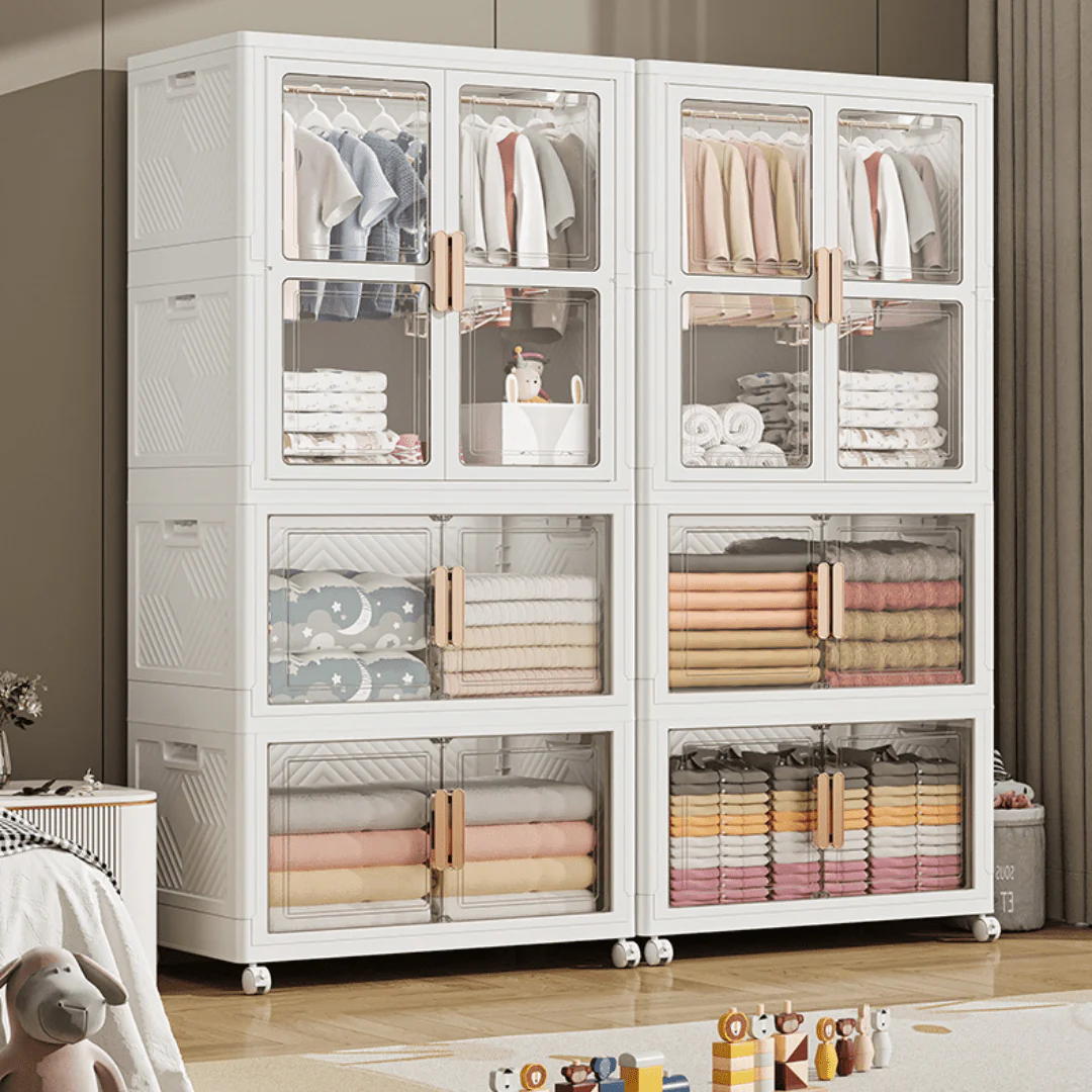 Multi-Purpose Portable Storage Cabinet with Wheels (70cm) - Image 5