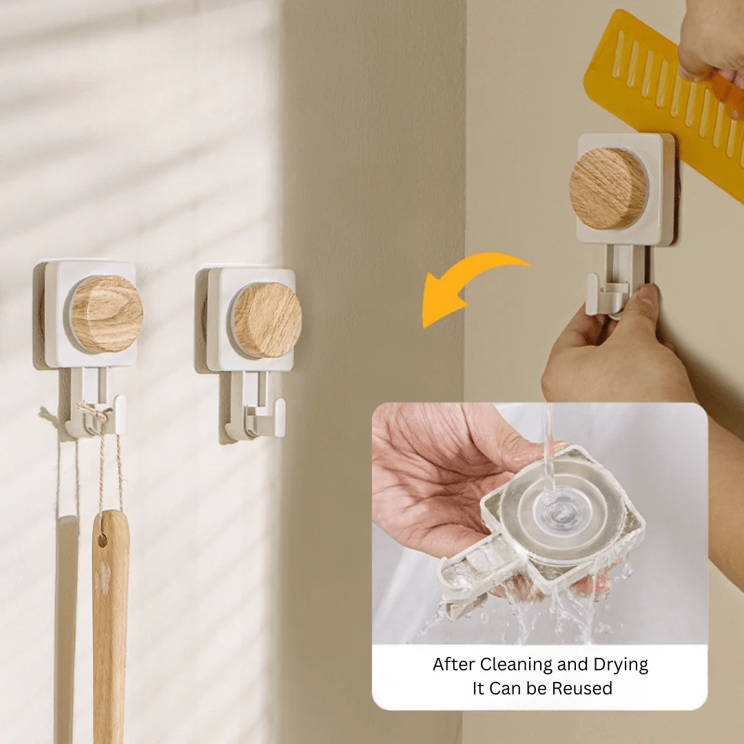 Multi-Purpose Load-Bearing Punch-Free Rotating Wall Hooks - Image 4