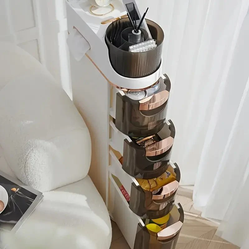 Multi-Purpose Slim Design Rolling Storage Cart - Image 4