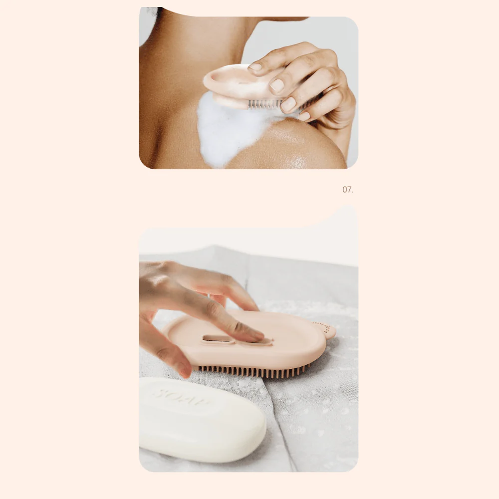 Multi-Purpose Soap Box With Bath Brush - Image 7
