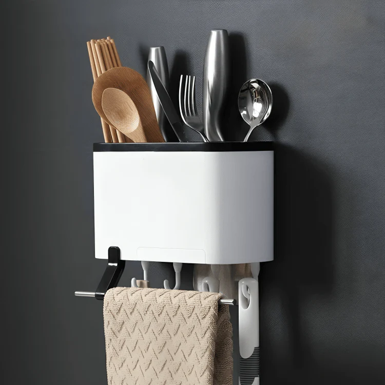 Multi-Purpose Space-Saver Utensil Storage Rack - Image 3