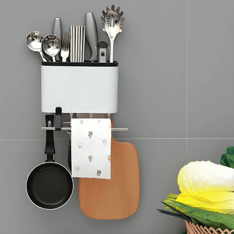 Multi-Purpose Space-Saver Utensil Storage Rack - Image 4