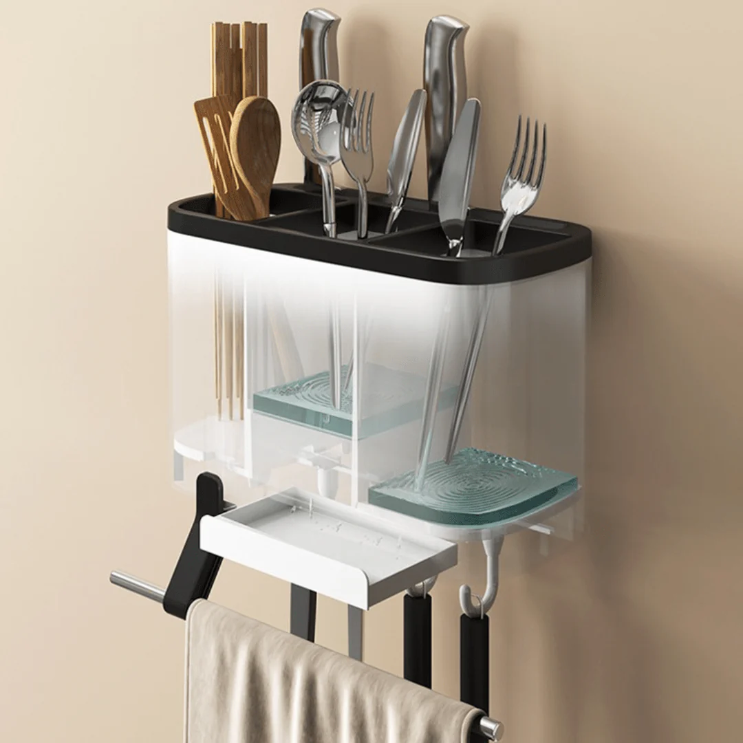 Multi-Purpose Space-Saver Utensil Storage Rack - Image 5