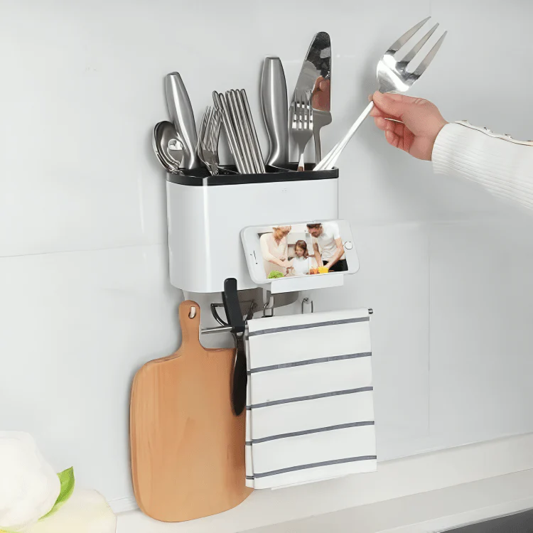 Multi-Purpose Space-Saver Utensil Storage Rack - Image 7