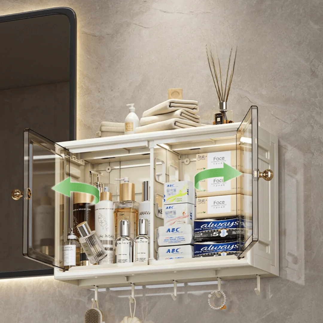 Multi-Purpose Space Saving Wall Mounted Storage Organizer With Hooks - Image 3