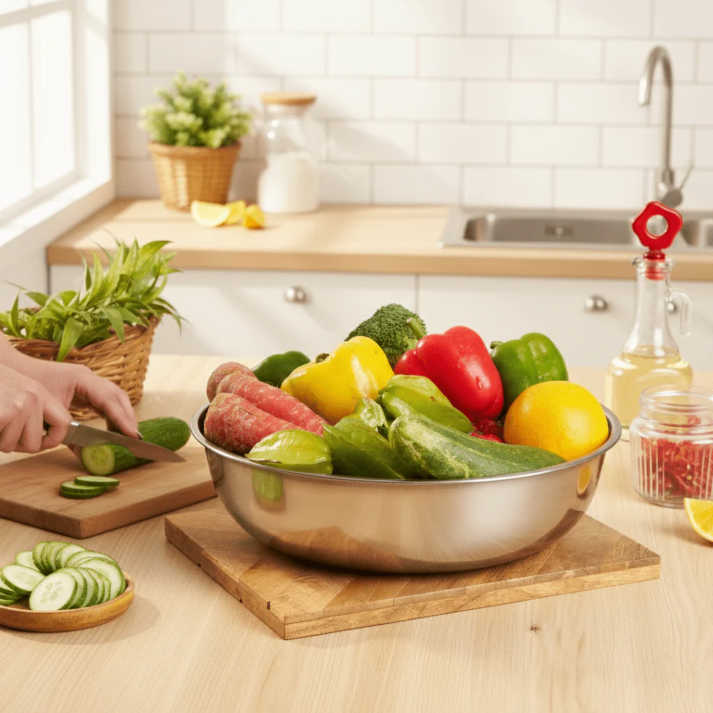 Multi-Purpose Stainless Steel Kitchen Bowl - Image 6