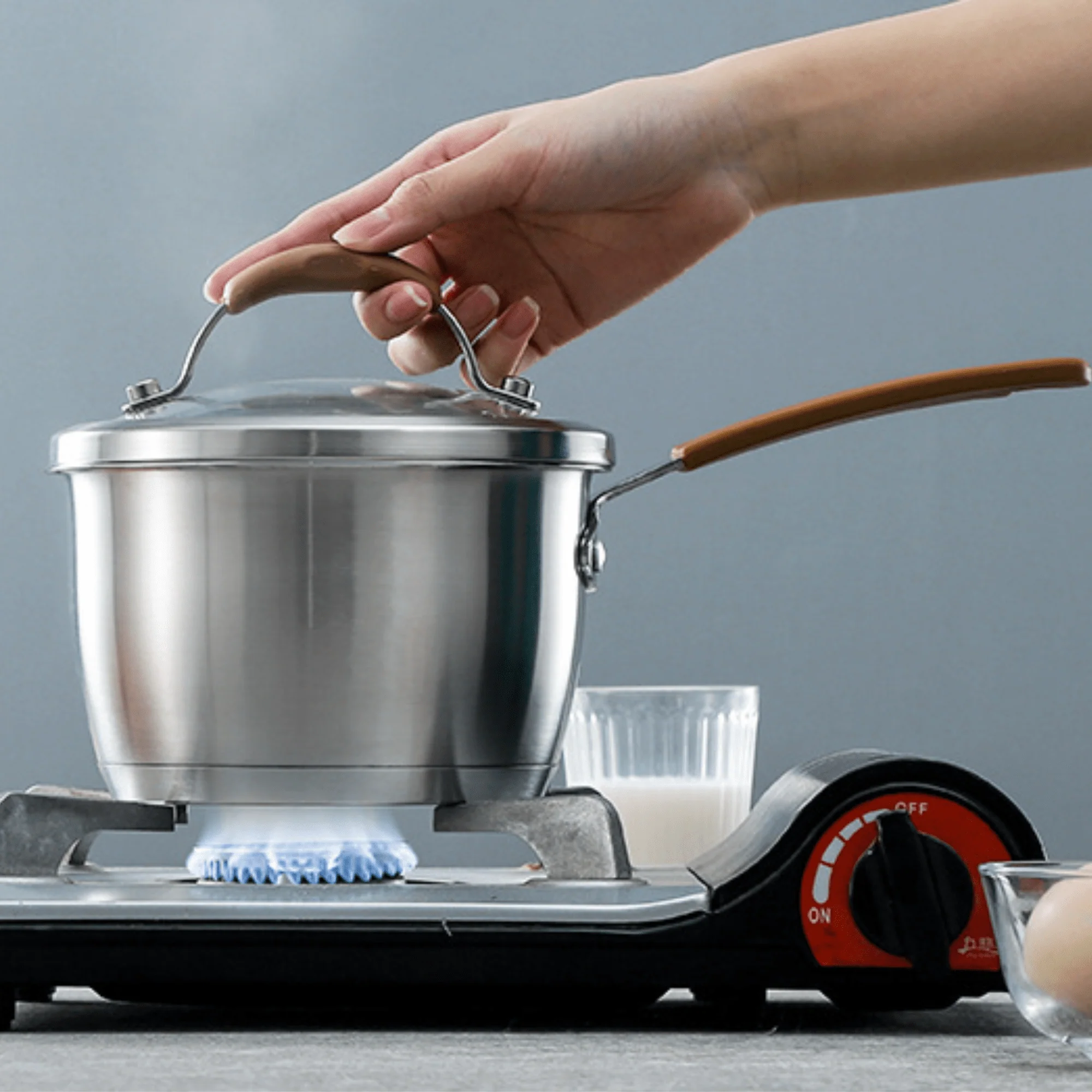 Multi-Purpose Stainless Steel Cooking & Steaming Pot (2Litre) - Image 3