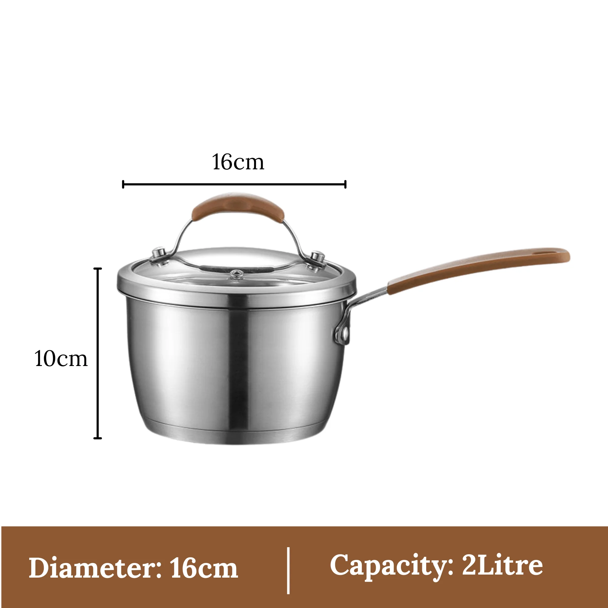 Multi-Purpose Stainless Steel Cooking & Steaming Pot (2Litre) - Image 9