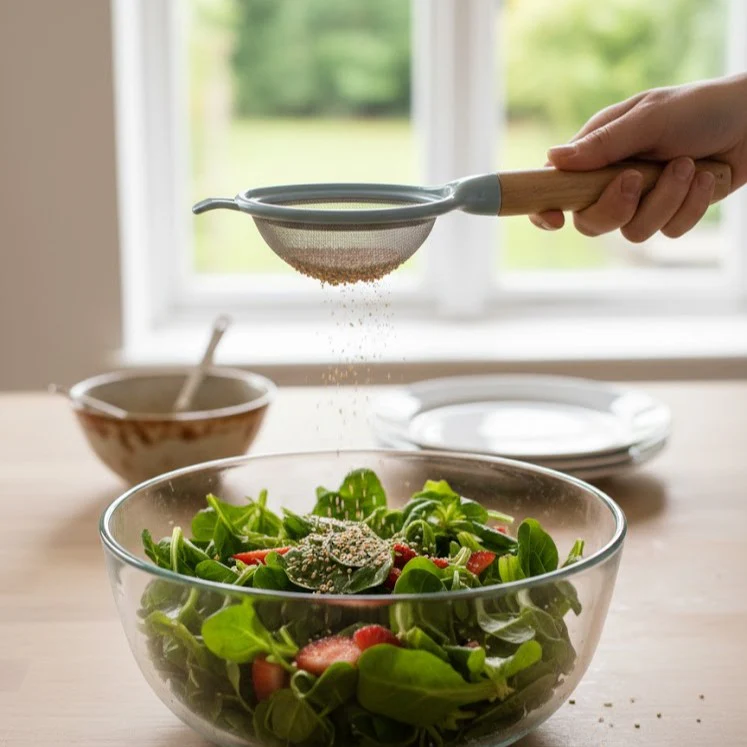Multi-Purpose Stainless Steel Fine Mesh Kitchen Strainer - Image 3