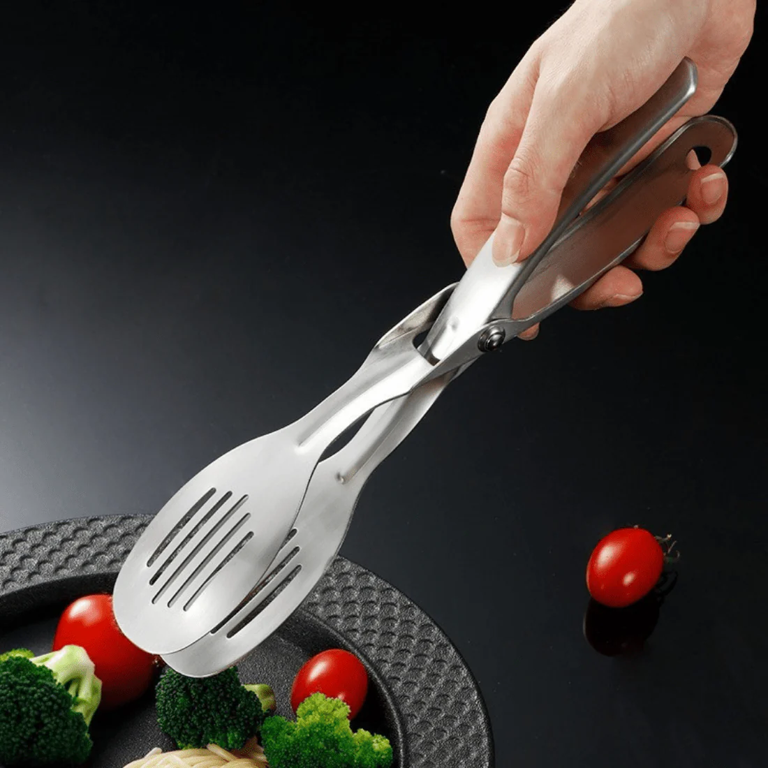Multi-Purpose Stainless Steel Food Tong Clip - Image 3