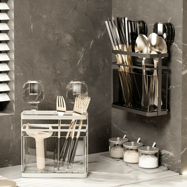 Multi-Purpose Suction Grip Spoon Organizer