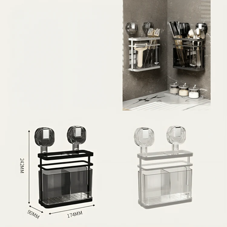 Multi-Purpose Suction Grip Spoon Organizer - Image 11