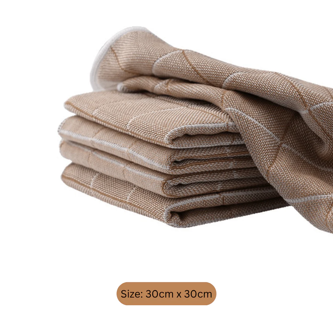 Multi-Purpose Thickened Wood Fiber Water Absorbent Cleaning Cloth(30 x 30cm) - Image 7
