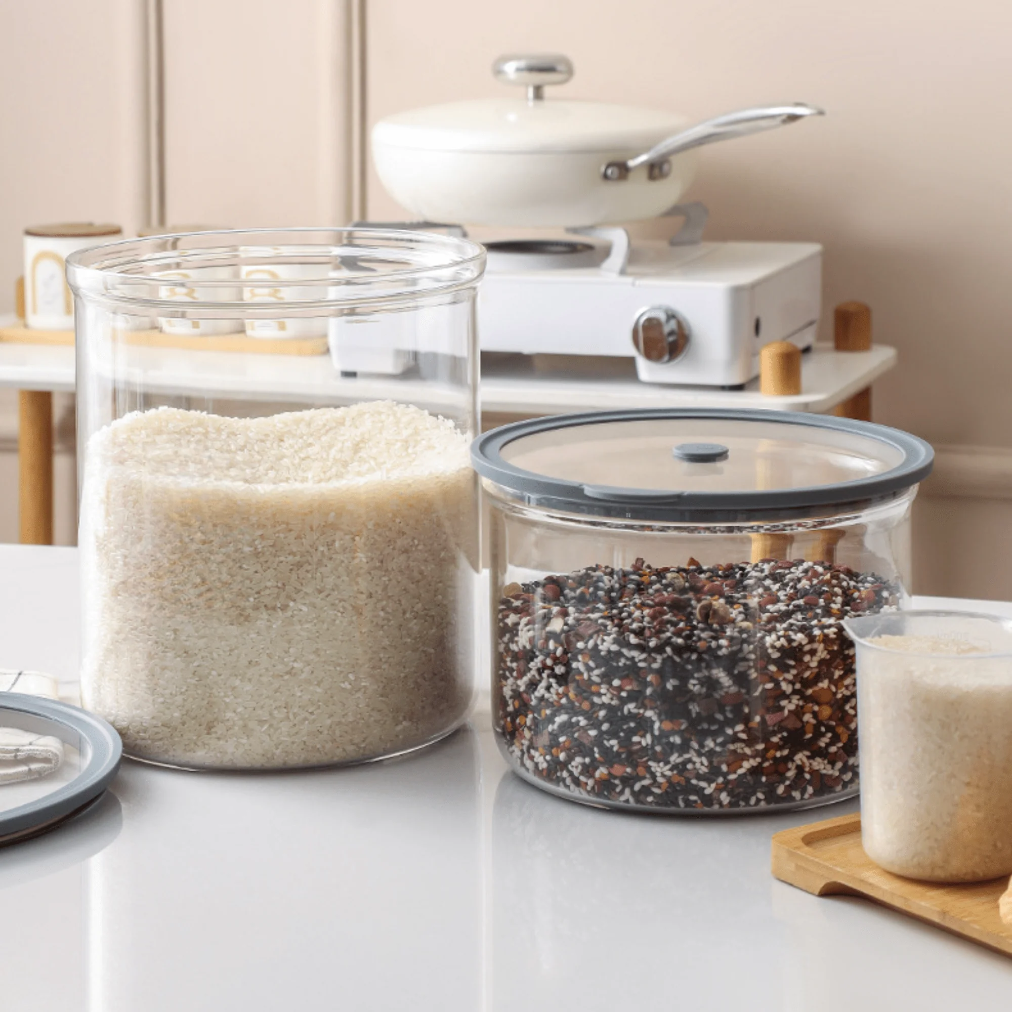 Multi-Purpose Transparent Borosilicate Food Storage Container with Airtight Lid - Image 5