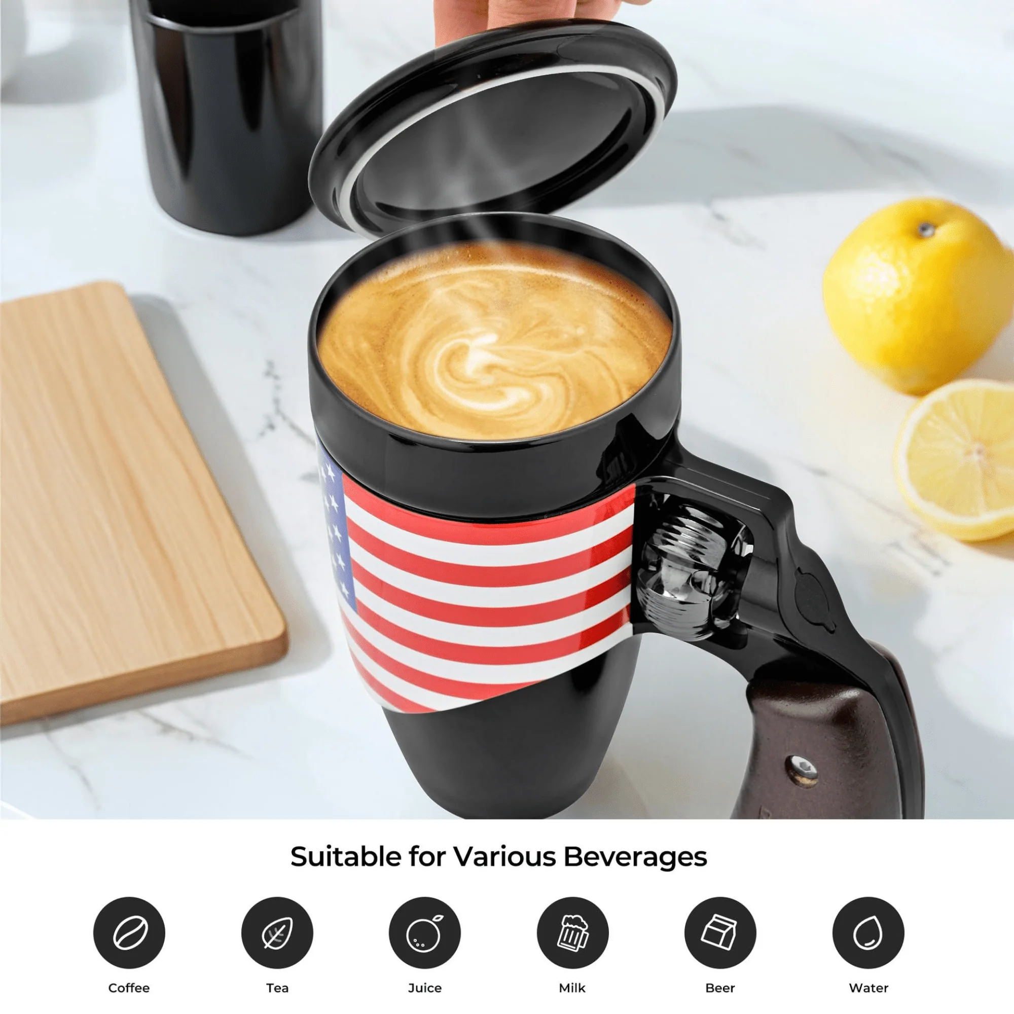 Multi-Purpose Unique Ceramic Gun Mug with Revolver Handle - 500ML - Image 5