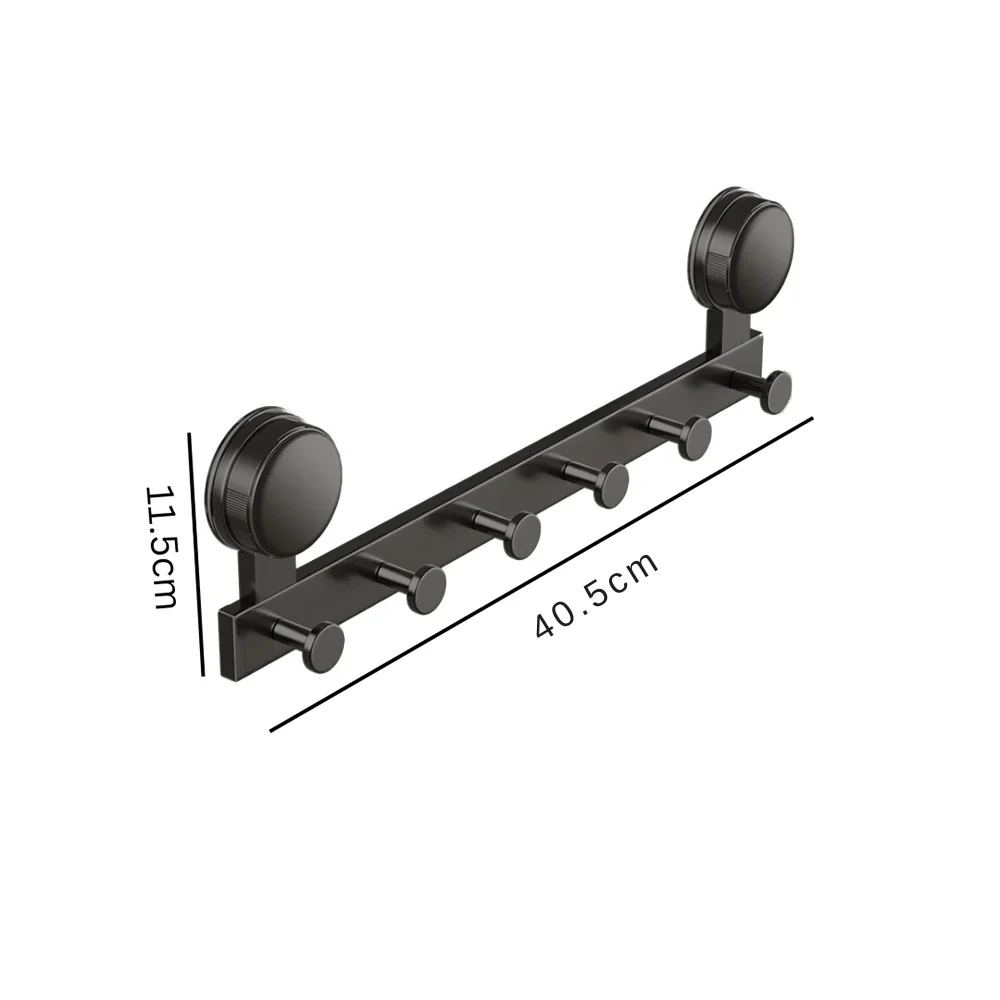 Multi-Purpose Wall Mounted Suction Cup Hook Rack - Image 7