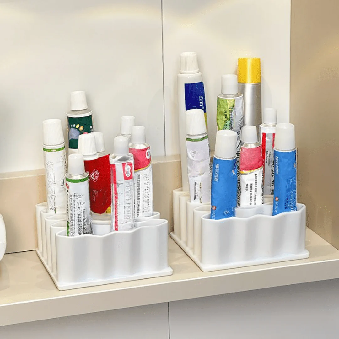Multi-Purpose Wave Design Silicone Ointment Storage Organizer - Image 3