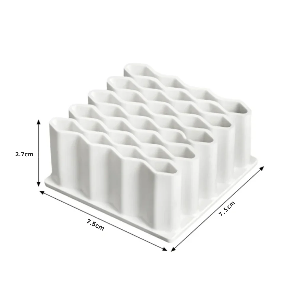 Multi-Purpose Wave Design Silicone Ointment Storage Organizer - Image 6