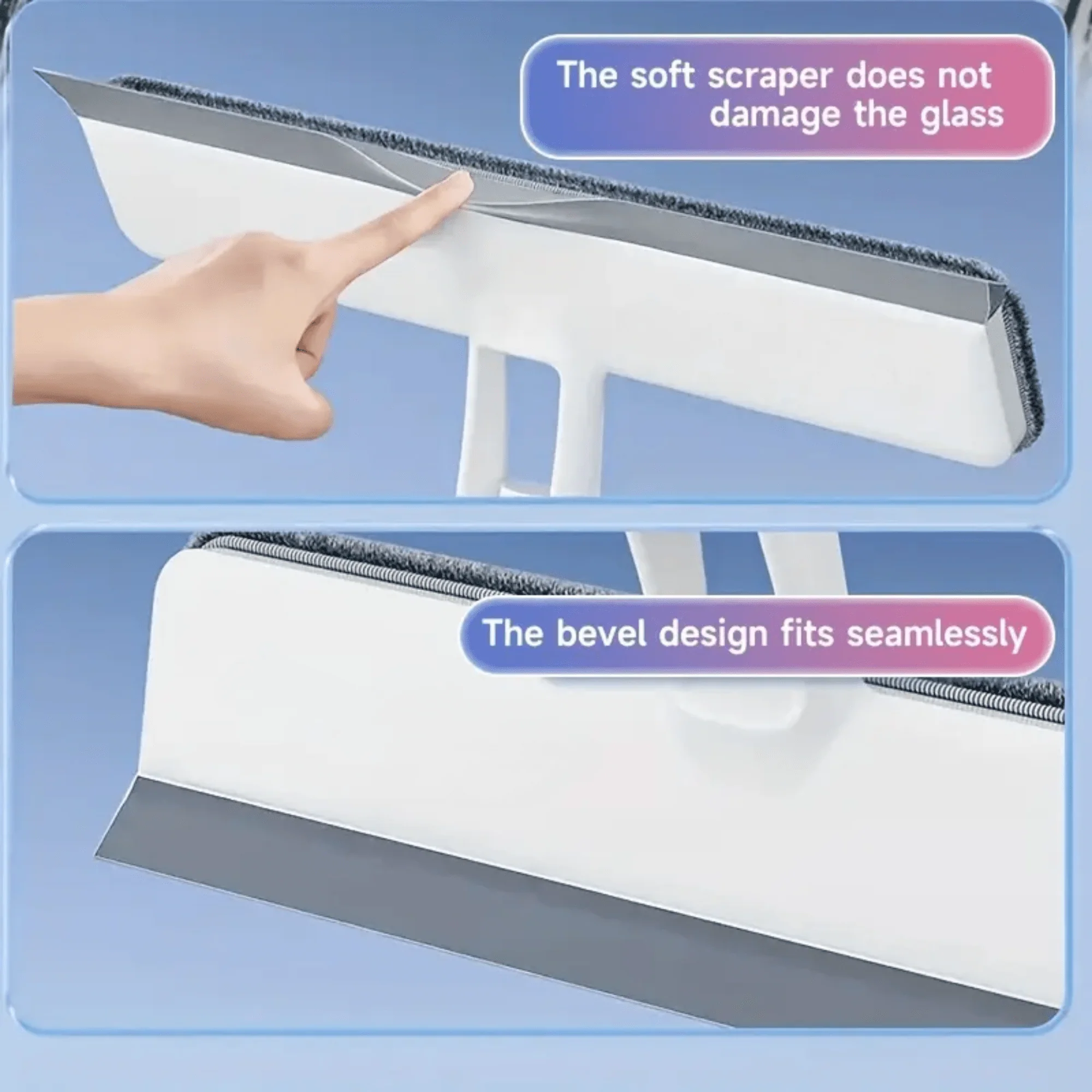Multi-Purpose Window Cleaning Wiper with Spray & Scraper - Image 5