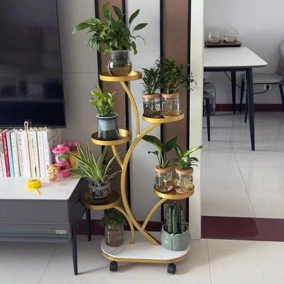 Multi-Tier Rolling Indoor Plant Display Stand - Image 3