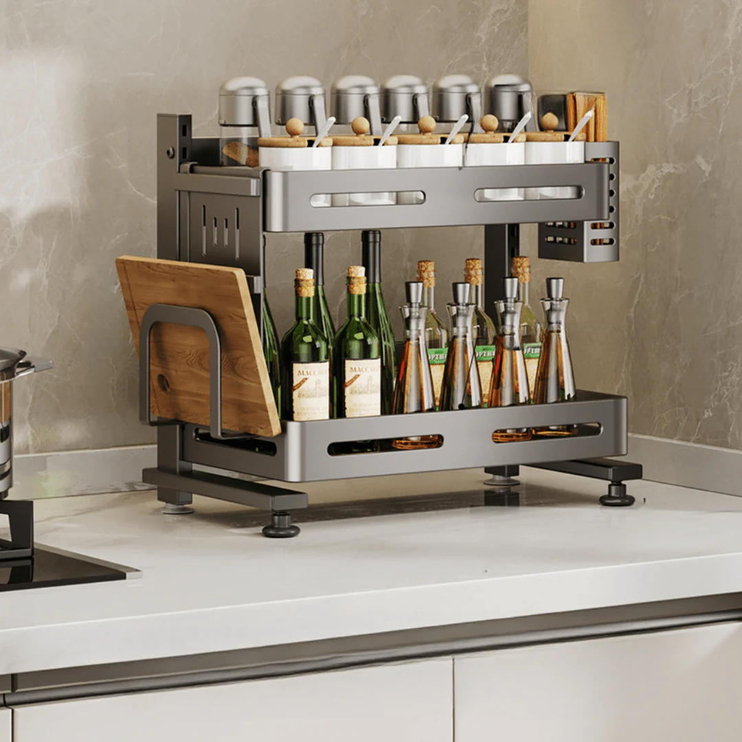 Multi-Tier Stainless Steel Kitchen Storage Rack(43cm) - Image 2