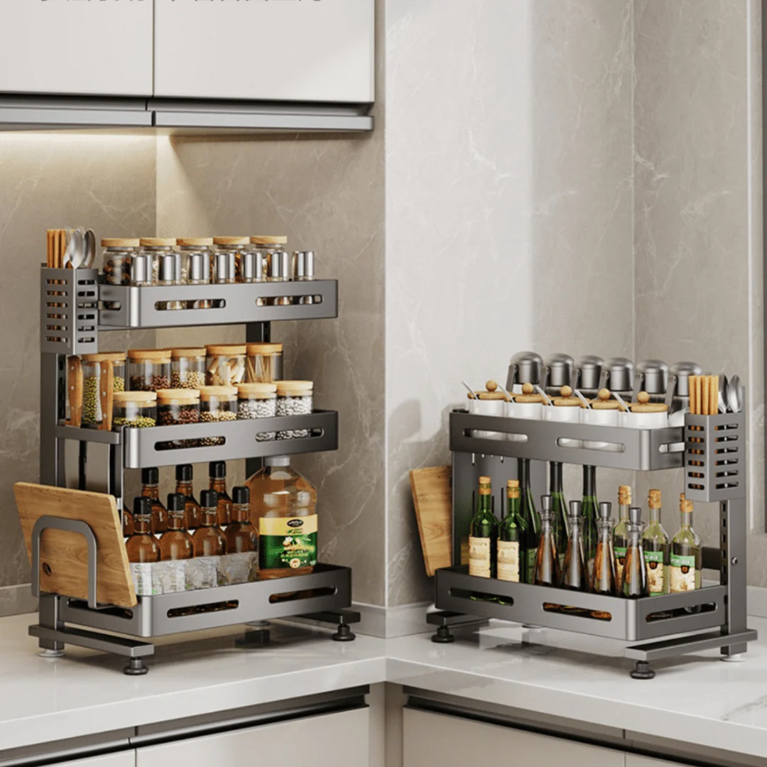 Multi-Tier Stainless Steel Kitchen Storage Rack(43cm) - Image 4