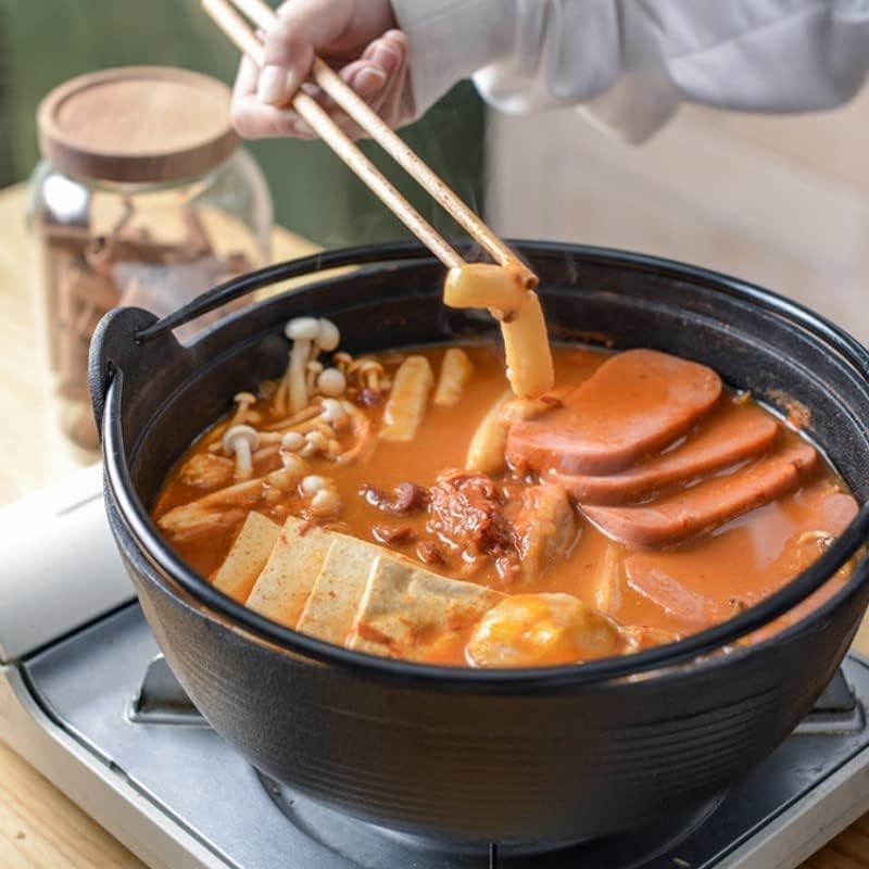 Multi-Use Cast Iron Miso Soup Pot with Wooden Lid(24.5cm) - Image 6