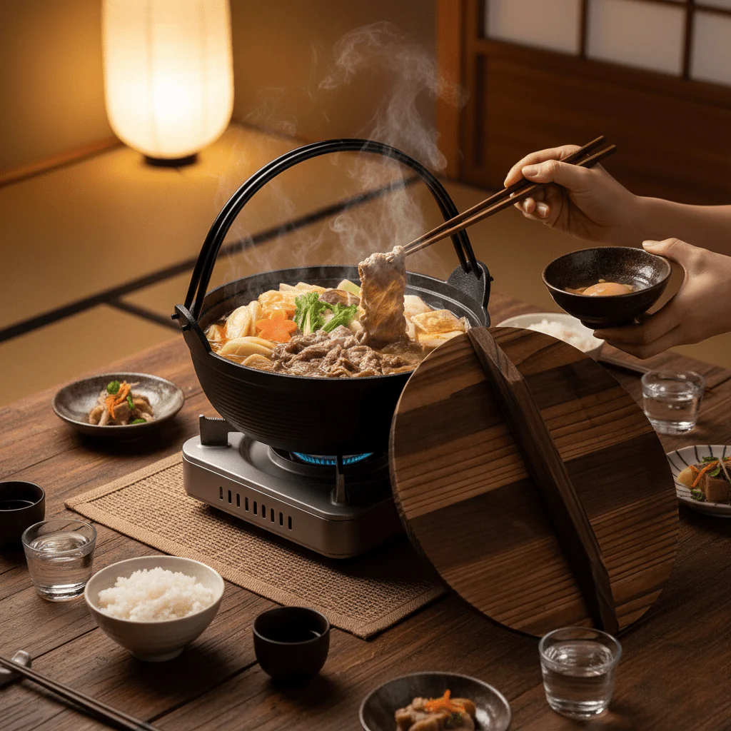 Multi-Use Cast Iron Miso Soup Pot with Wooden Lid(24.5cm) - Image 9