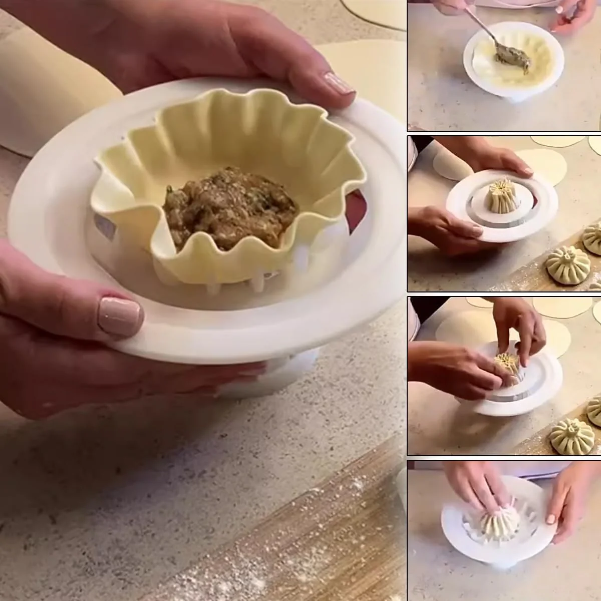Multi-Use Dumpling Molding Wrapper Press Gadget - Image 6