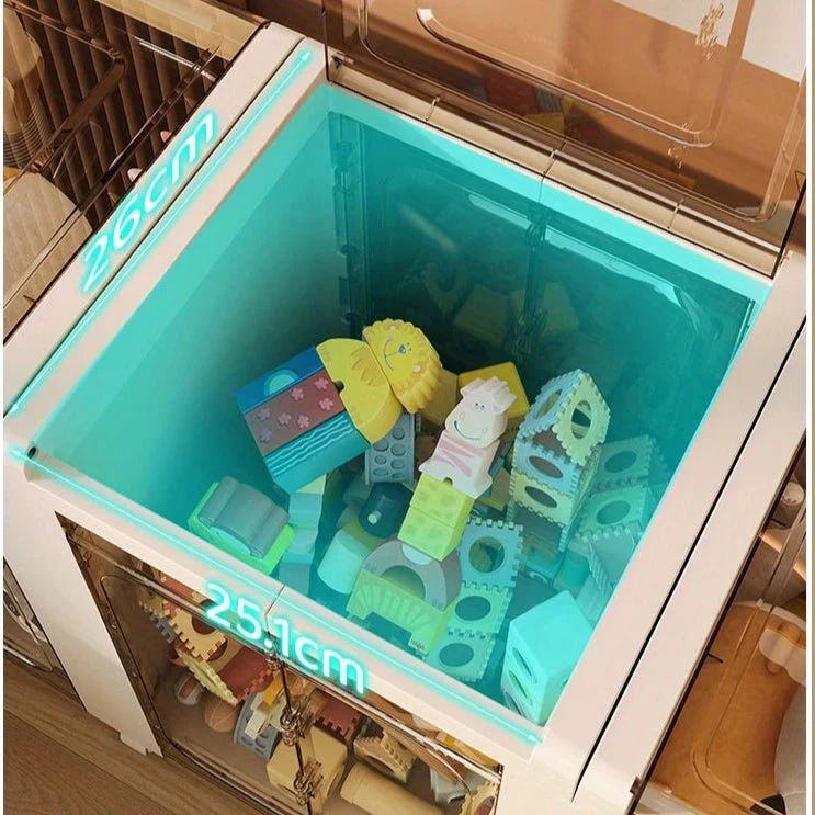 Multi-Use Foldable Transparent Storage Box with Wheels - Image 4