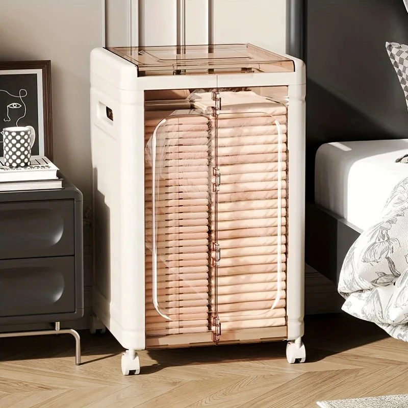 Multi-Use Foldable Transparent Storage Box with Wheels - Image 7