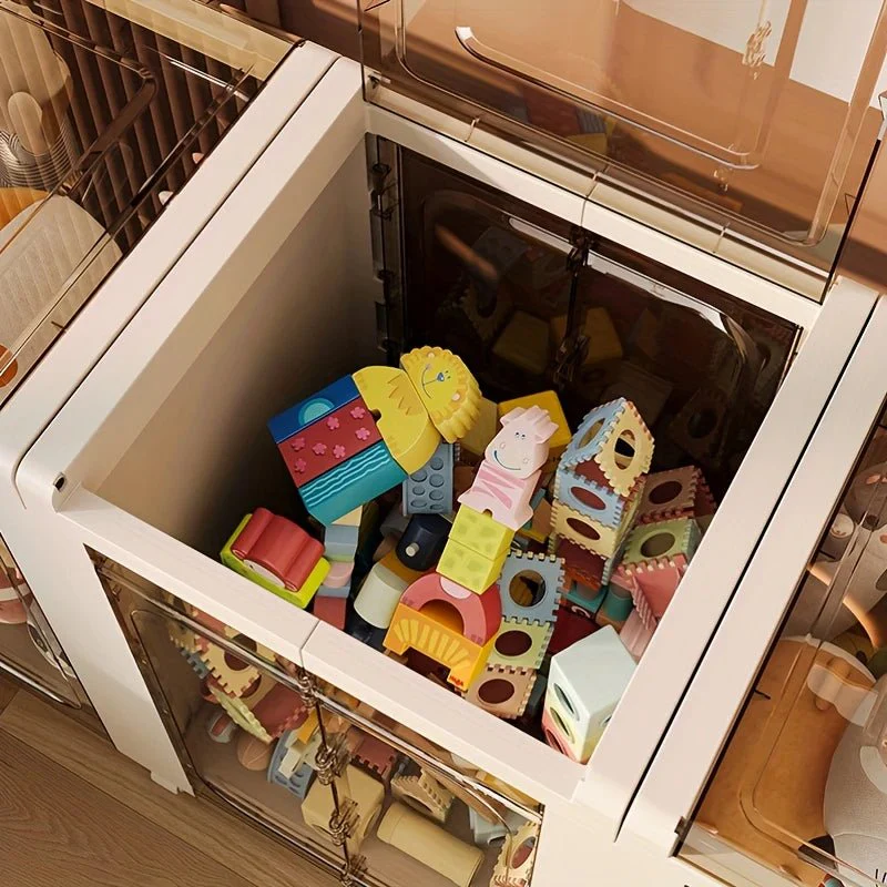 Multi-Use Foldable Transparent Storage Box with Wheels - Image 8