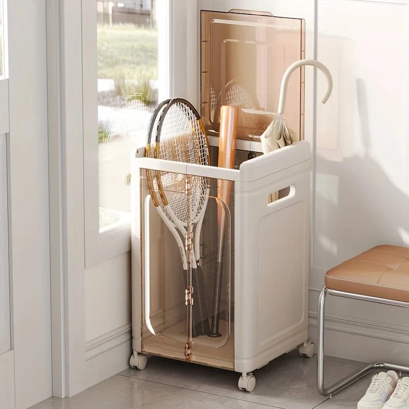 Multi-Use Foldable Transparent Storage Box with Wheels - Image 9