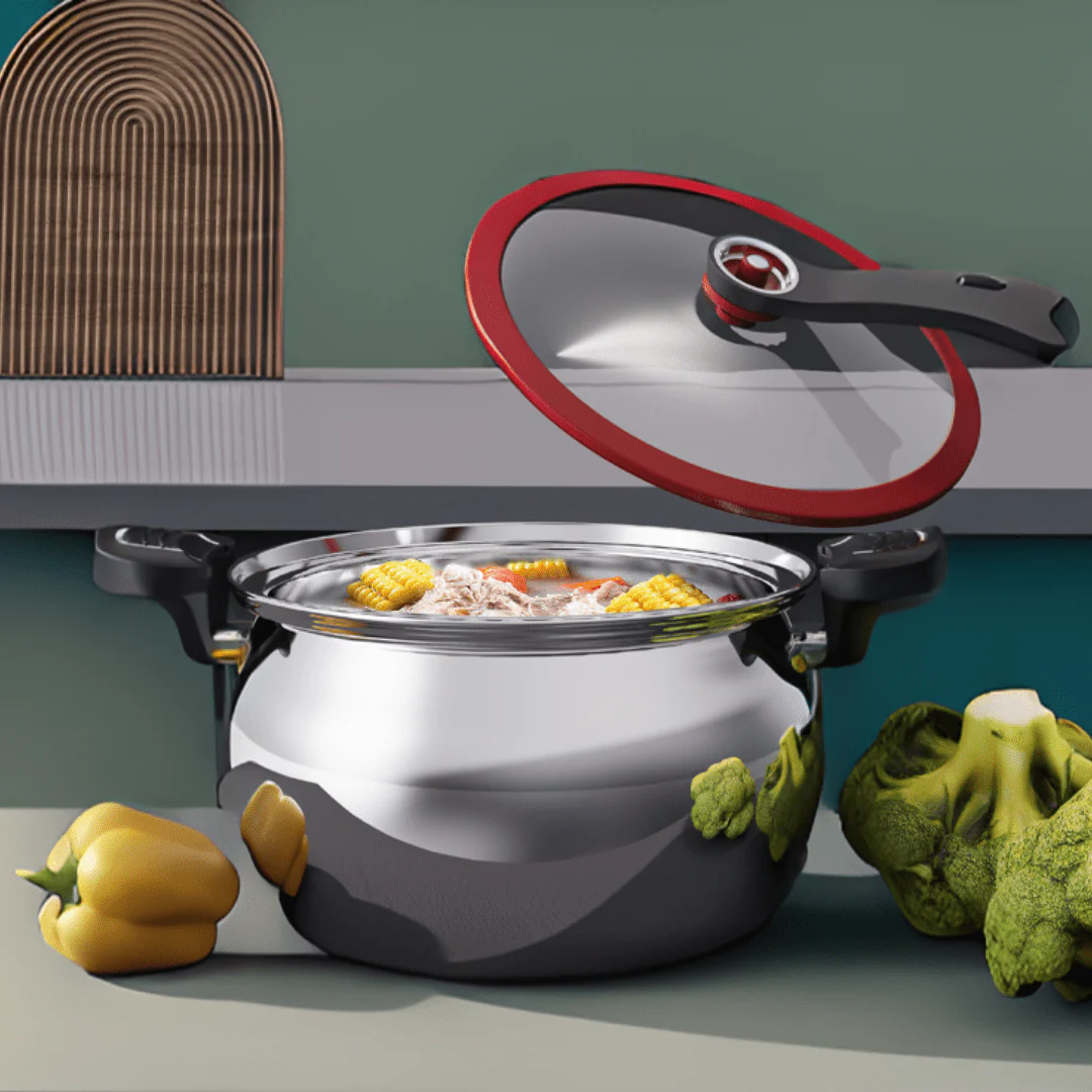 Multi-Use Micro-Pressure Cooker with Handle - Image 2