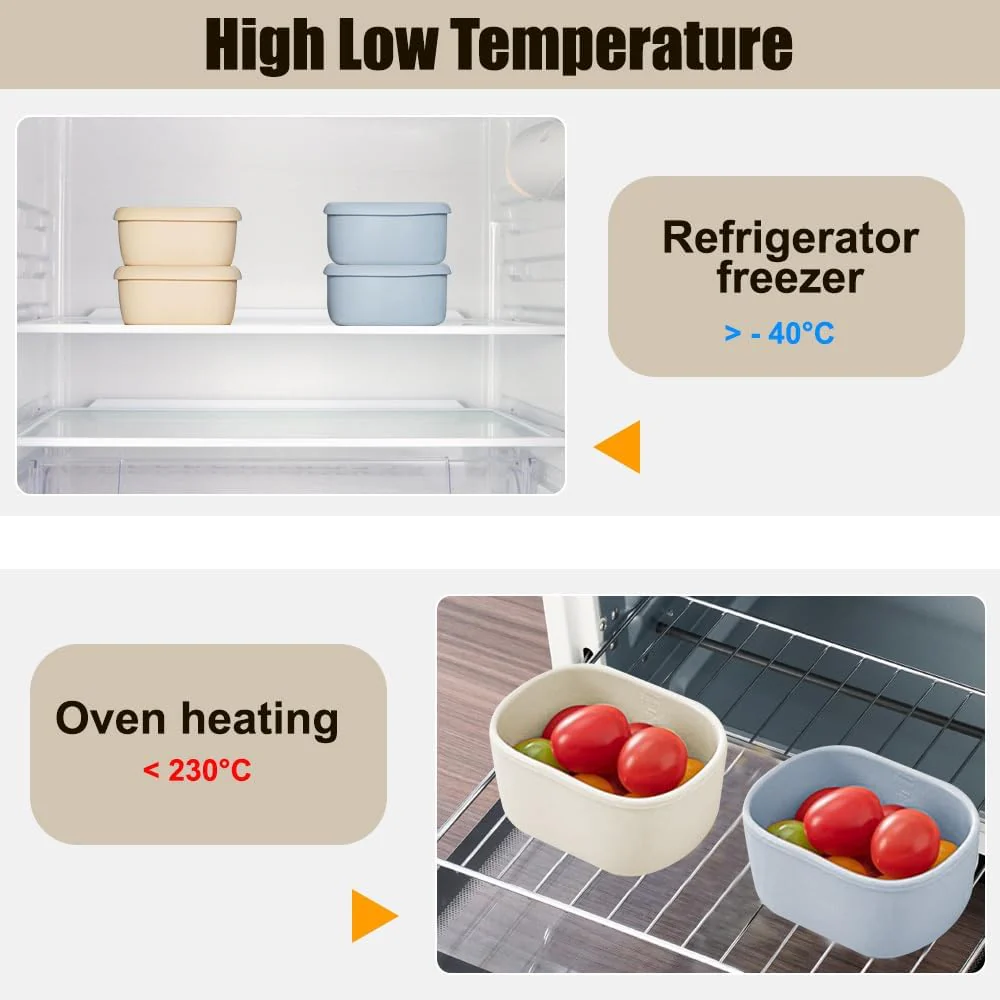 Multi-Use Silicone Food Storage Container with Lid for Daily Storage - Image 4