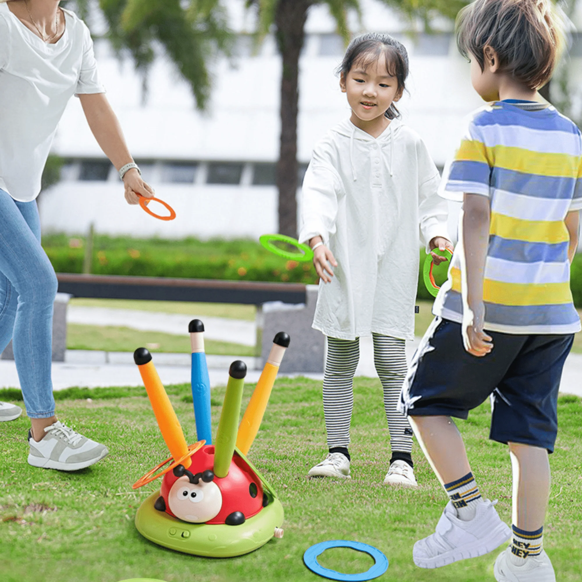 Multifunctional 3-in-1 Ladybug Sports Set for Kids Exercise Fun - Image 2