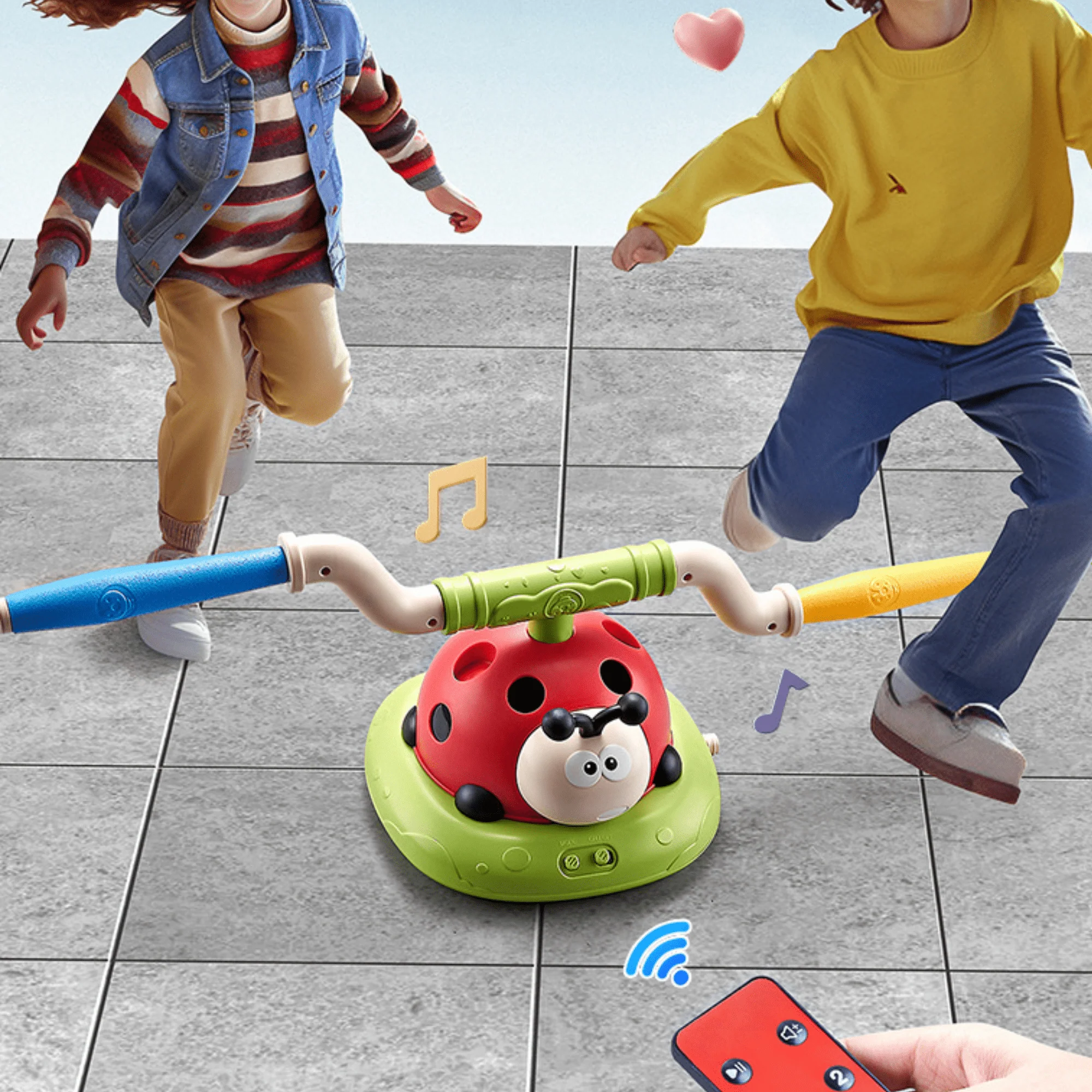 Multifunctional 3-in-1 Ladybug Sports Set for Kids Exercise Fun - Image 4