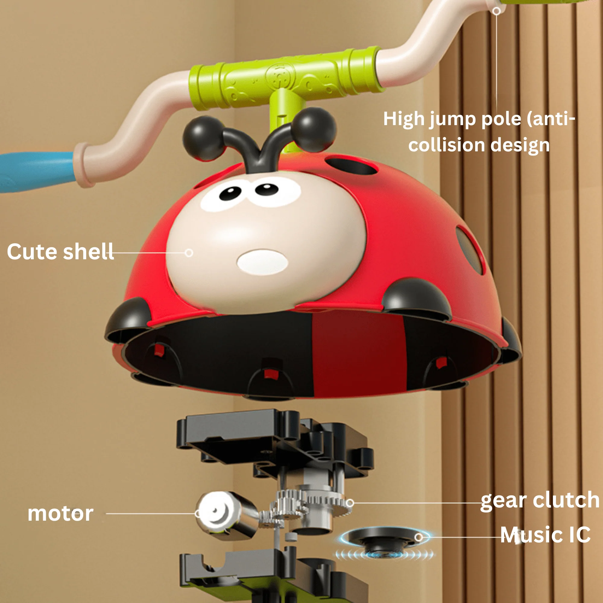 Multifunctional 3-in-1 Ladybug Sports Set for Kids Exercise Fun - Image 5