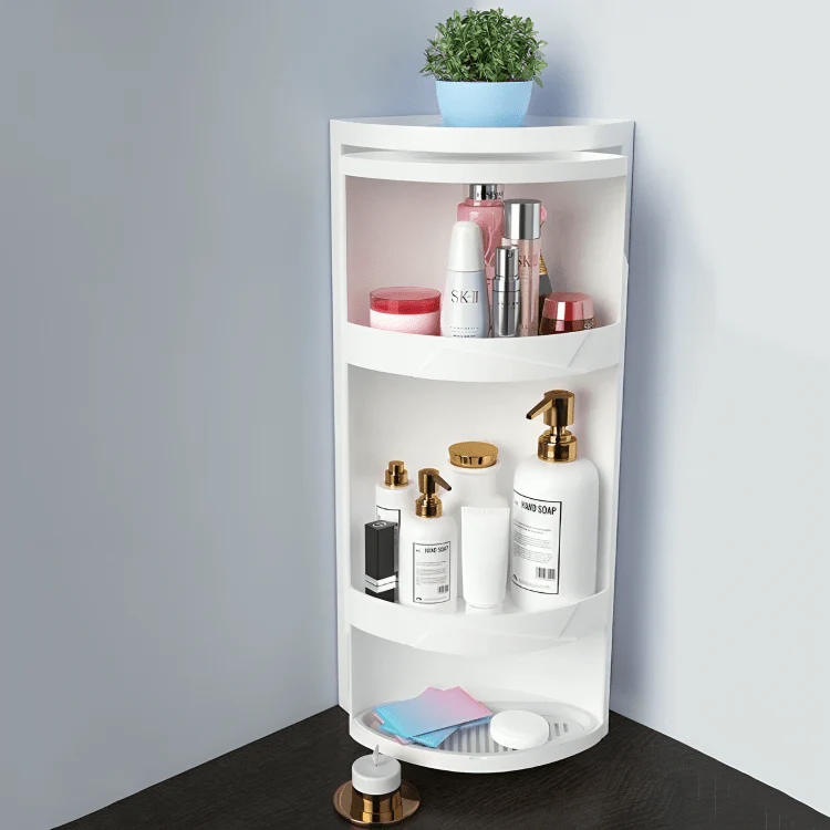 Multifunctional 360° Rotating Triangle 3 Layers Storage Cabinet(60cm) - Image 4