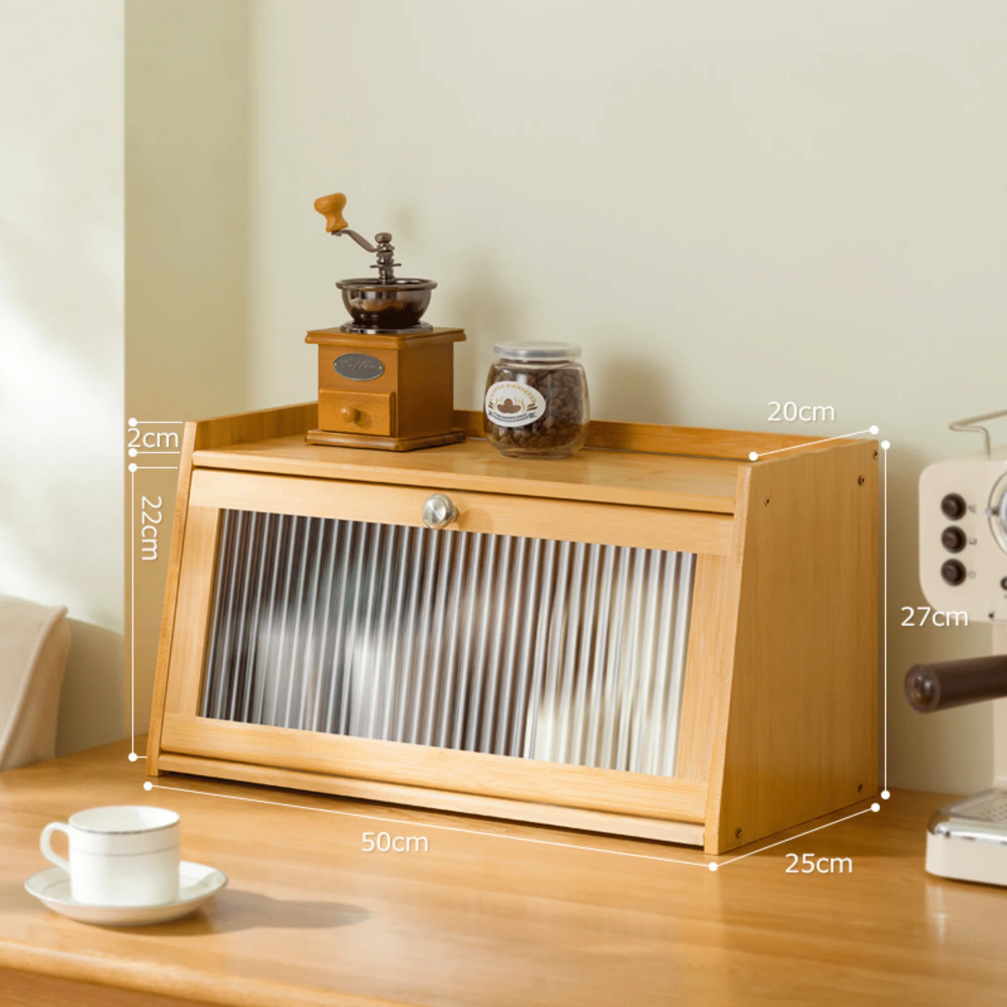 Multifunctional Bamboo Wood Kitchen Countertop Storage Rack(50cm) - Image 9