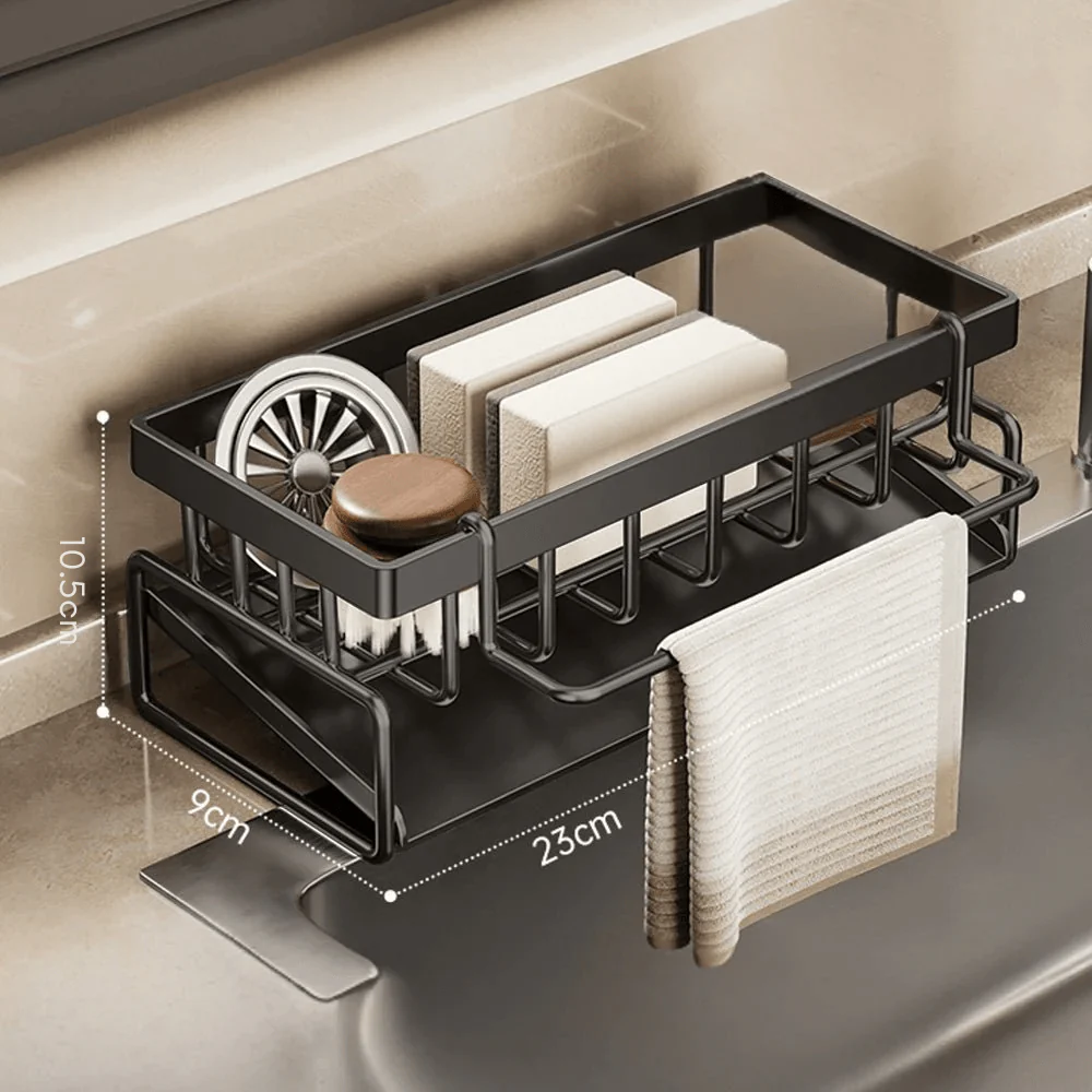 Multi-Functional Carbon Steel Storage Rack with Drain & Rod - Image 6